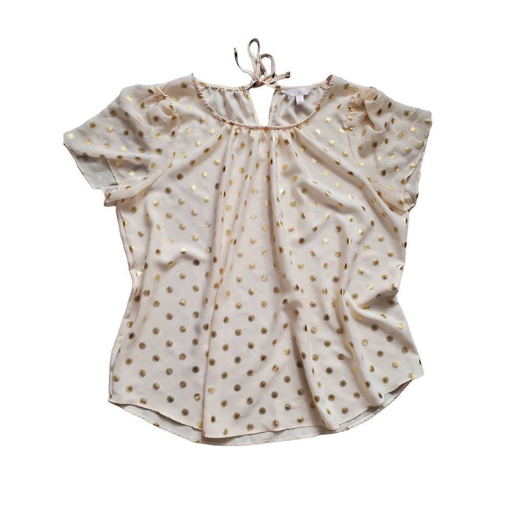 LC Lauren Conrad Tie Back Flowy Top size L